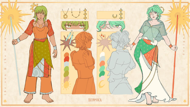 reference sheet for Solar and Lunar Gumi - ECLIPTICA (2/2026)